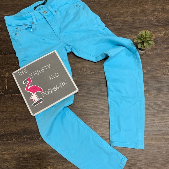 Lauren Ralph Lauren Teal Skinny Denim Jeans Size 0
